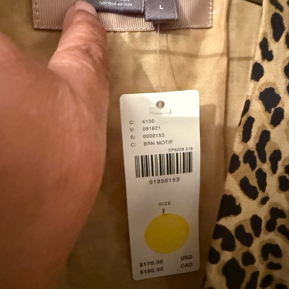 NEW W/Tags!!! Anthropologie Tommy cap sleeve dress, smocked with full zipper. - Picture 5 of 5